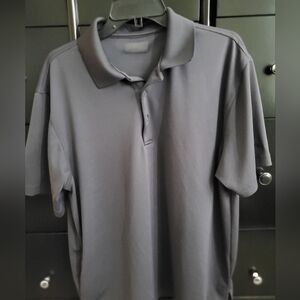 Mens gray polo